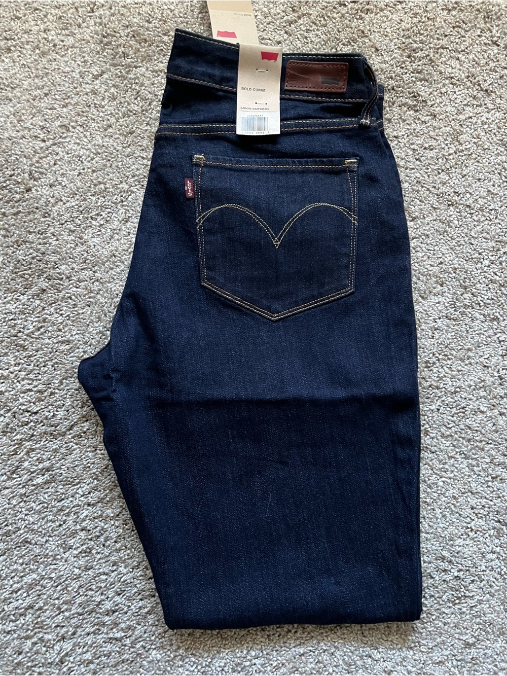 Levi's Indigo Bold Curve Straight Jeans